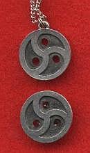 Pewter Necklace & Pin